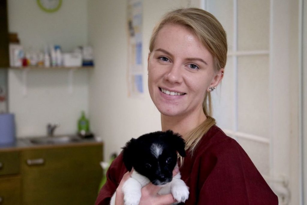 Kėdainių veterinarijos UAB „Viverus“ gydytoja veterinarė Gabrielė sakė, jog ir jų veterinarija teikia gyvūnų utilizavimo paslaugą. A.Barzdžiaus nuotr.