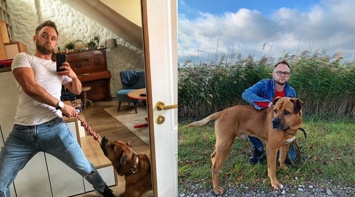 Aktoriaus Dominyko Vaitiekūno namuose prieglobstį rado negandų talžytas šuo