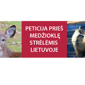 Peticija prieš medžioklę strėlėmis Lietuvoje